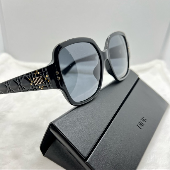 Dior Sunglasses New Authentic Classic Black Square Sunglasses - Picture 3 of 8